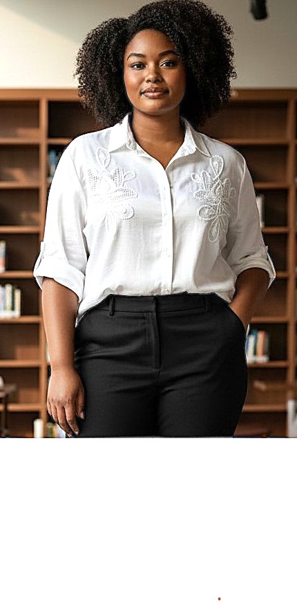 cHEMISE BLANCHE AVEC BRODERIE GRANDE TAILLE 2