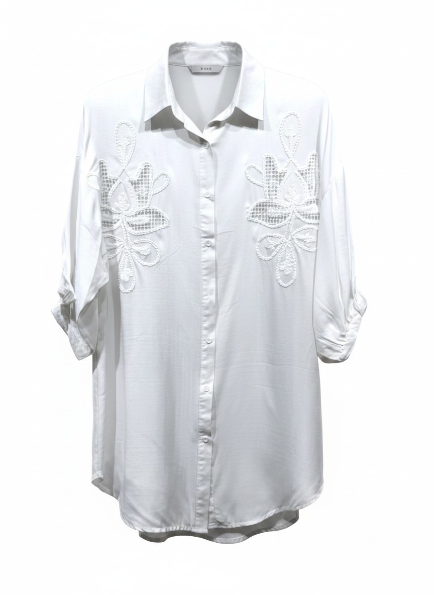 chemise blanche brode grande taille 1 (Mannequin Invisible) (1)