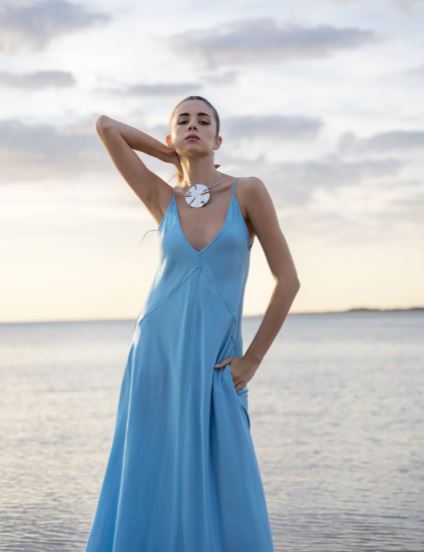 Robe oversize satin avec poche 2
