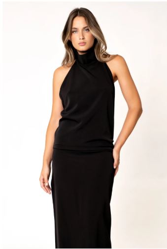 Robe longue noir dos nu clp 4