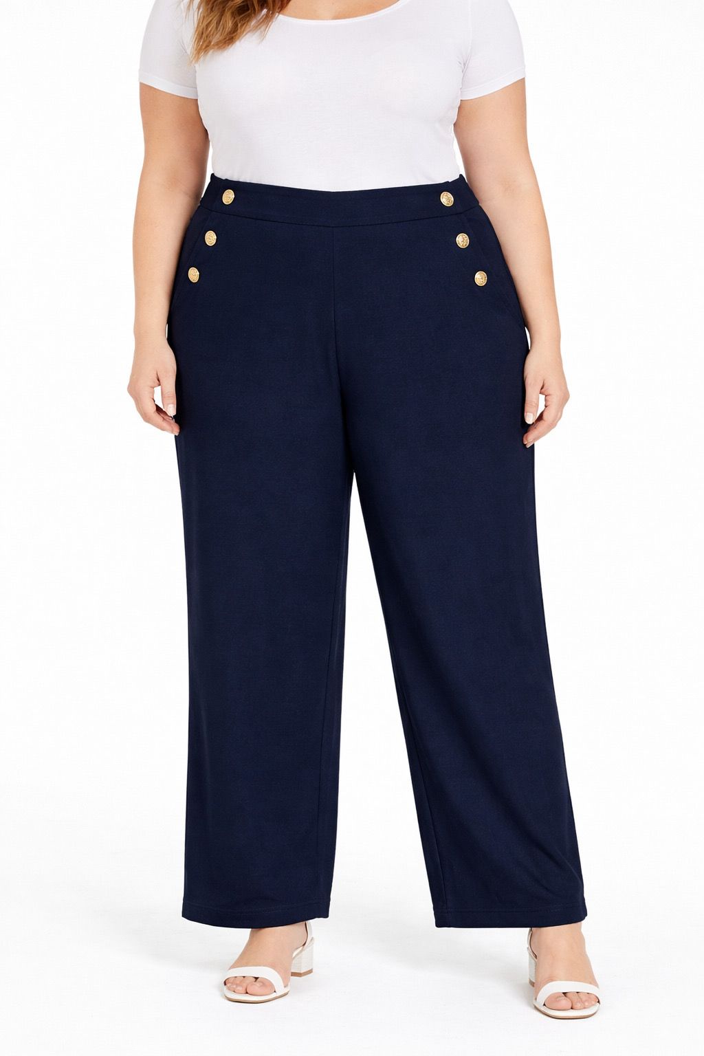 Pantalon style officier Grande taille
