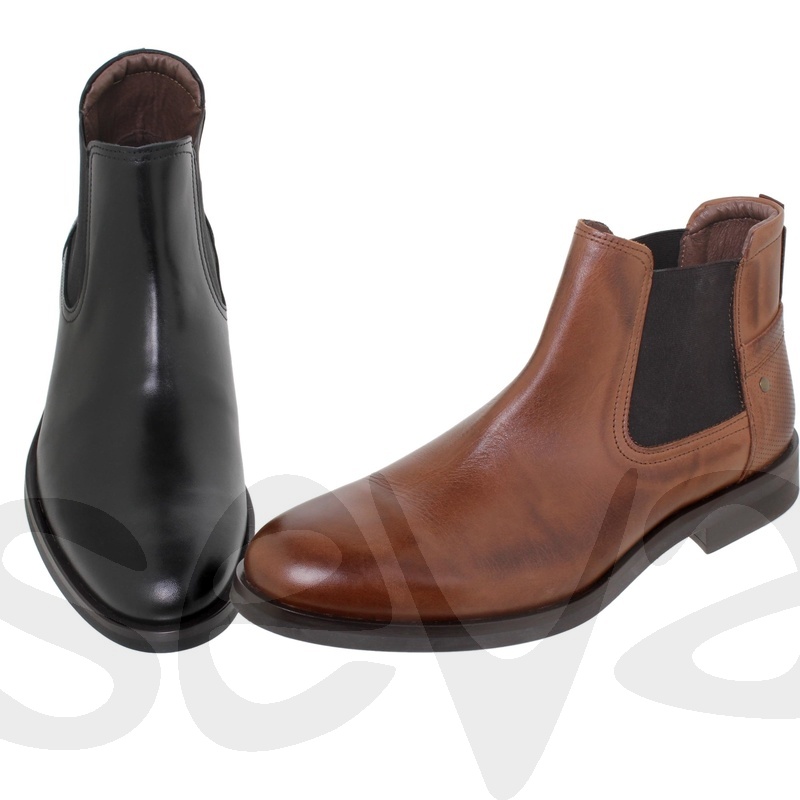 bottines en cuir homme a enfiler 1