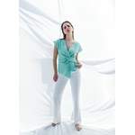 Blouse asymétrique vert