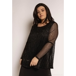 BLOUSE STRASS GRANDE TAILLE