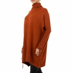 Pull col roulé oversize  marron 2