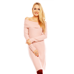 Robe pull epaule denudé ROSE