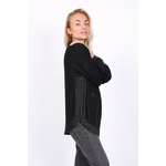 Pull avec strass noir 2