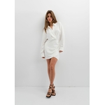 Robe chemise courte blanche 1