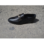 Mocassin en cuir italien  croco