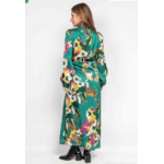 Robe portefeuille imprimée vert 3