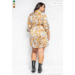 Robe chemise satiné grande taille 2