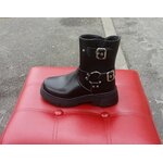 Bottines style motard fille