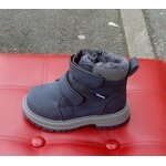 Bottines fourées bleu avec sracth et zip