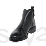 Bottines en cuir noir 2