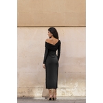 robe asymétrique noir 9