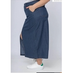 Jupe en jean avec fente grande taille 4