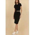 Jupe midi noir