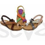 Sandales en cuir semelles ergonomique blue 3