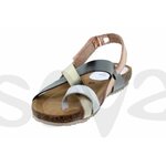 Sandales en cuir semelles ergonomique blue