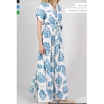 Robe longue effet lin