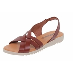 Sandales femme en cuir marron 6jpg