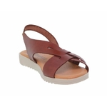 Sandales femme en cuir marron 7