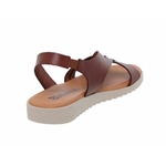 Sandales femme en cuir marron 9