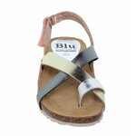 Sandales en cuir semelles  ergonomique blue 9