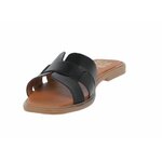 Tong en cuir  noir 2