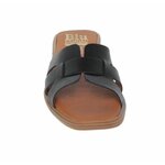 Tong en cuir  noir 5