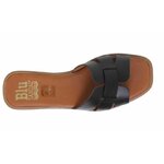Tong en cuir  noir 3