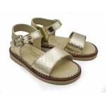 Sandale doré  en cuir
