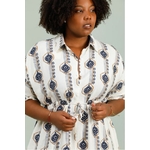 ROBE CHEMISE COURTE GRANDE TAILLE
