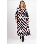 Robe grande taille zebre