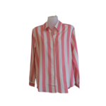 CHEMISE RAYURES VERTICALES BLANCHES ET ROSE-Photoroom
