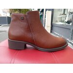 Bottines en cuir chamby MARRON 1