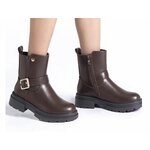 Bottines style motard fille avec zip primaire 2