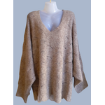 Pull beige grande taille Taupe 3