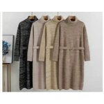 ROBE PULL COL ROULE  DIVERS COLORIS