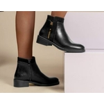 Bottine bi matiere femme 2