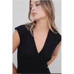 Robe noir effet cache coeur 4