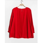 Blouse rouge dentelle grande taille 2