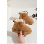 Bottines fourrés camel fille
