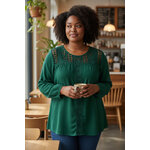 Blouse verte grande taille 4