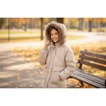 doudoune  fille Beige