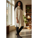 Robe pull blanche epaisse
