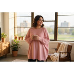Pull oversize rose GT