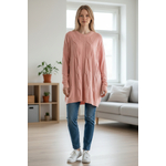 Pull torsade rose (2)