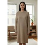 Robe pull epaisse beige