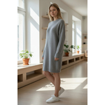 robe pull epaisse bleu clair
